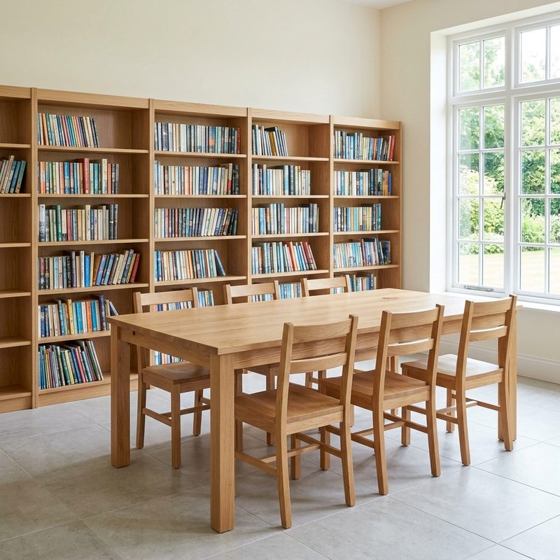 Library Shelving & Reading Tables